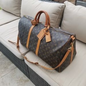 Louis Vuitton Monogram Keepall Boundouliere 60
